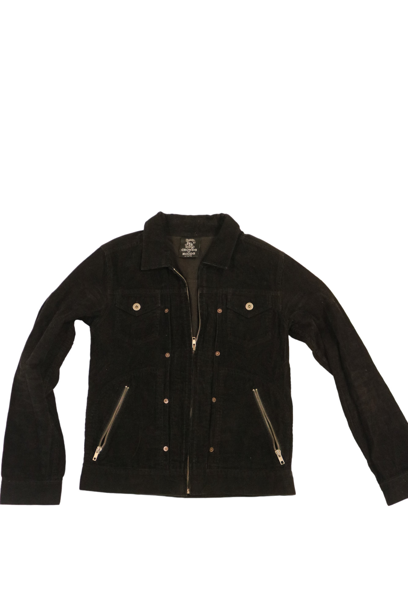 Crown of Hoods black corduroy jacket