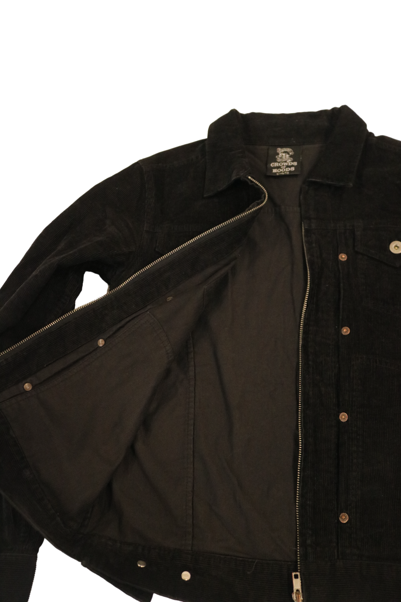 Crown of Hoods black corduroy jacket