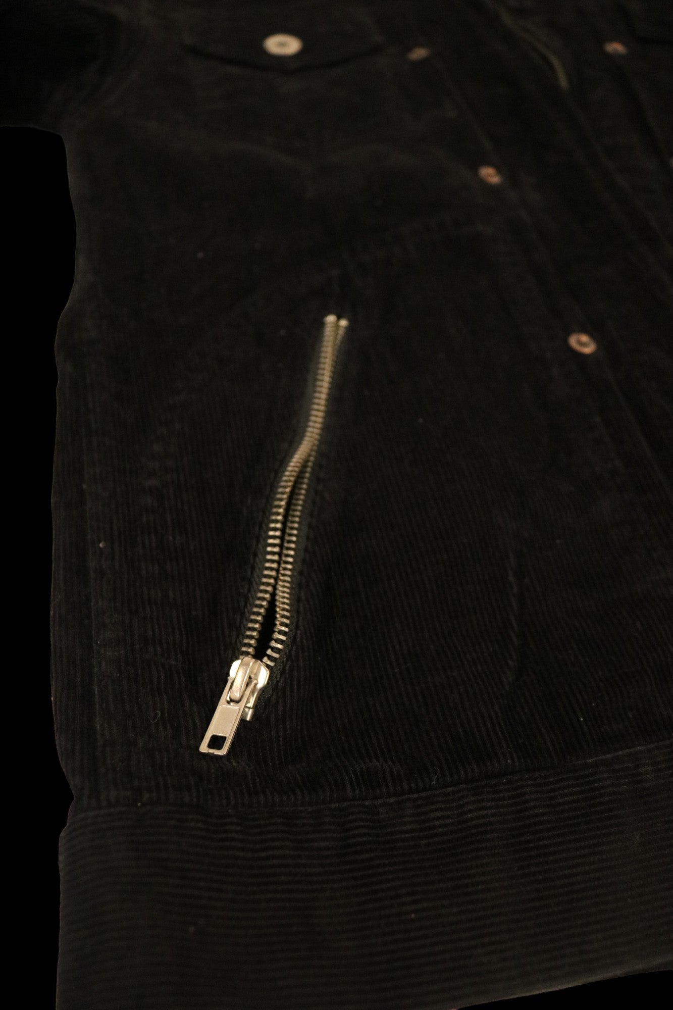 Crown of Hoods black corduroy jacket