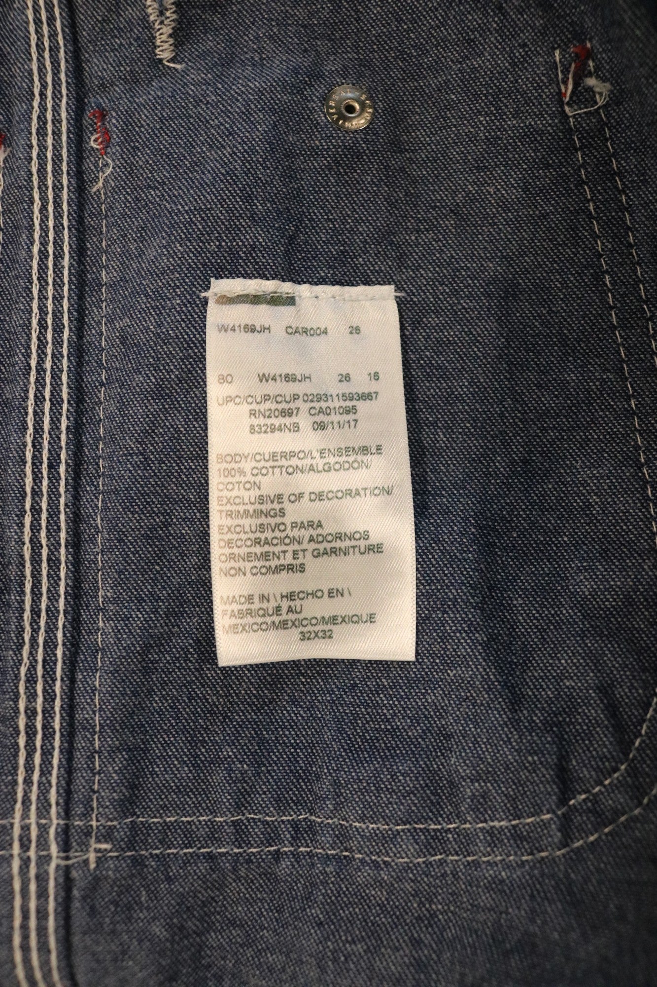 Dickies blue jean overalls