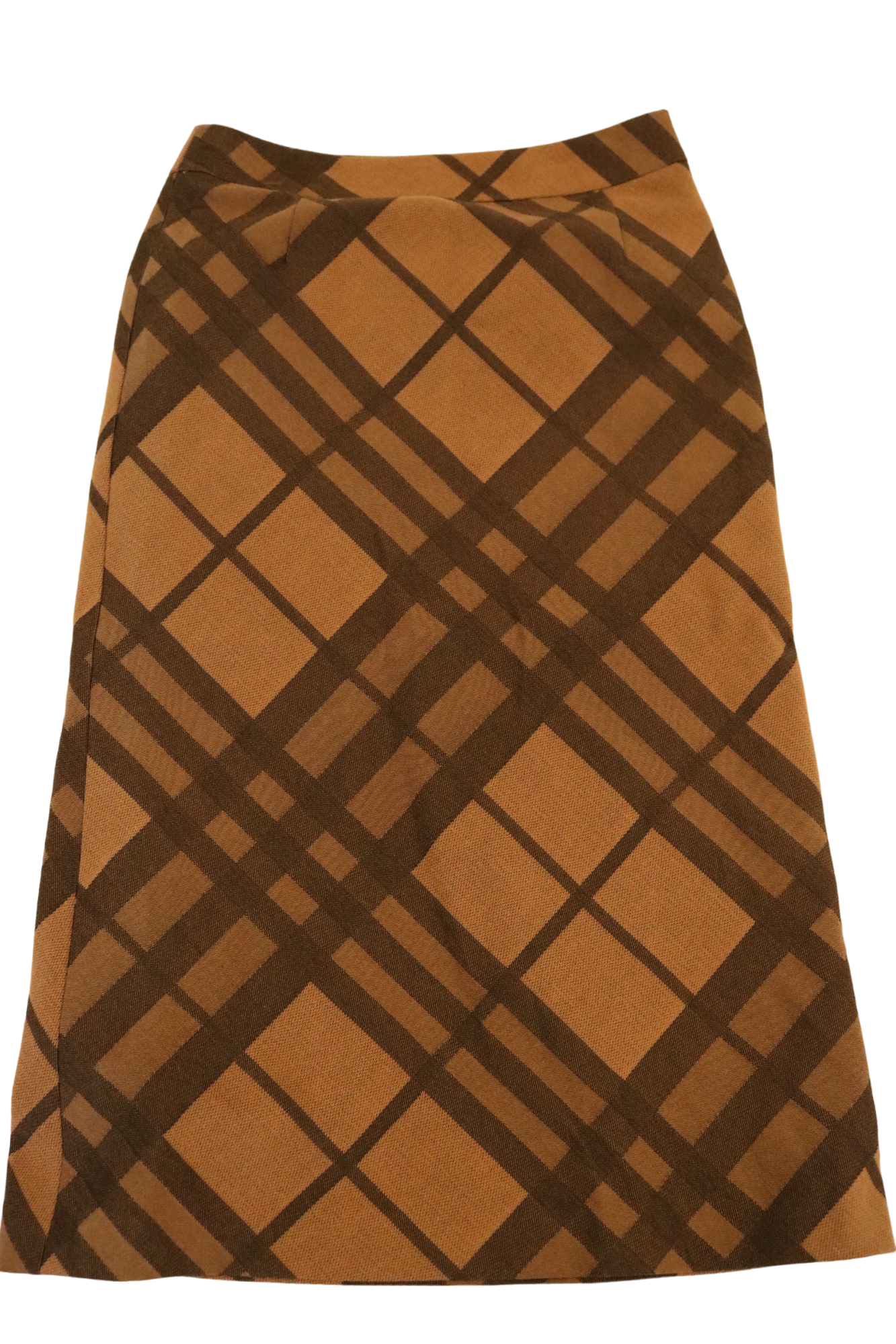 Epoch brown plaid pencil skirt