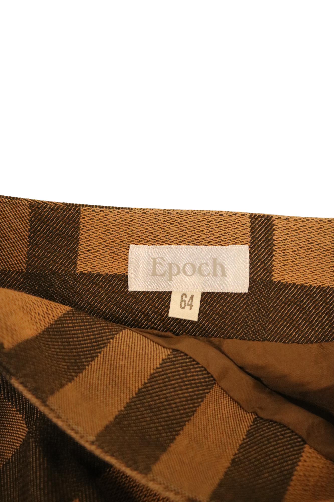 Epoch brown plaid pencil skirt
