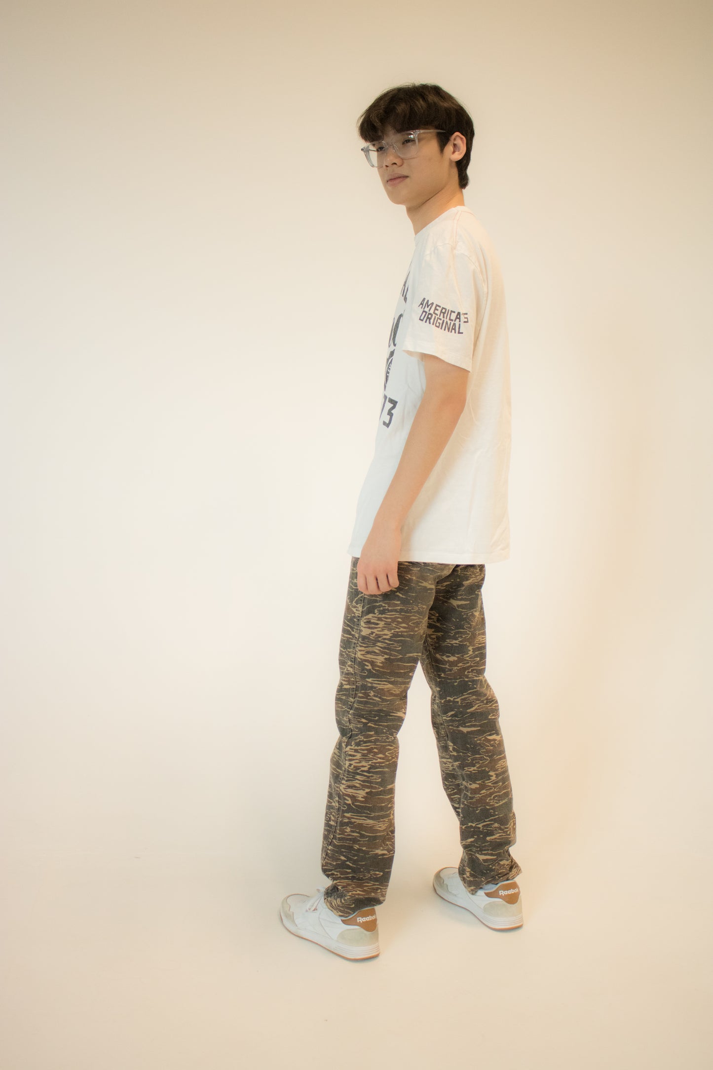 John Bull co. camo straight cut jeans