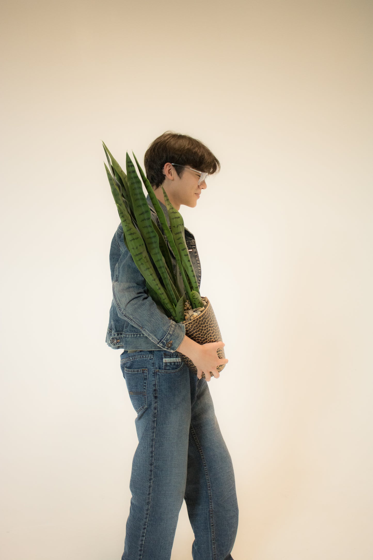 Gap distressed blue jean jacket