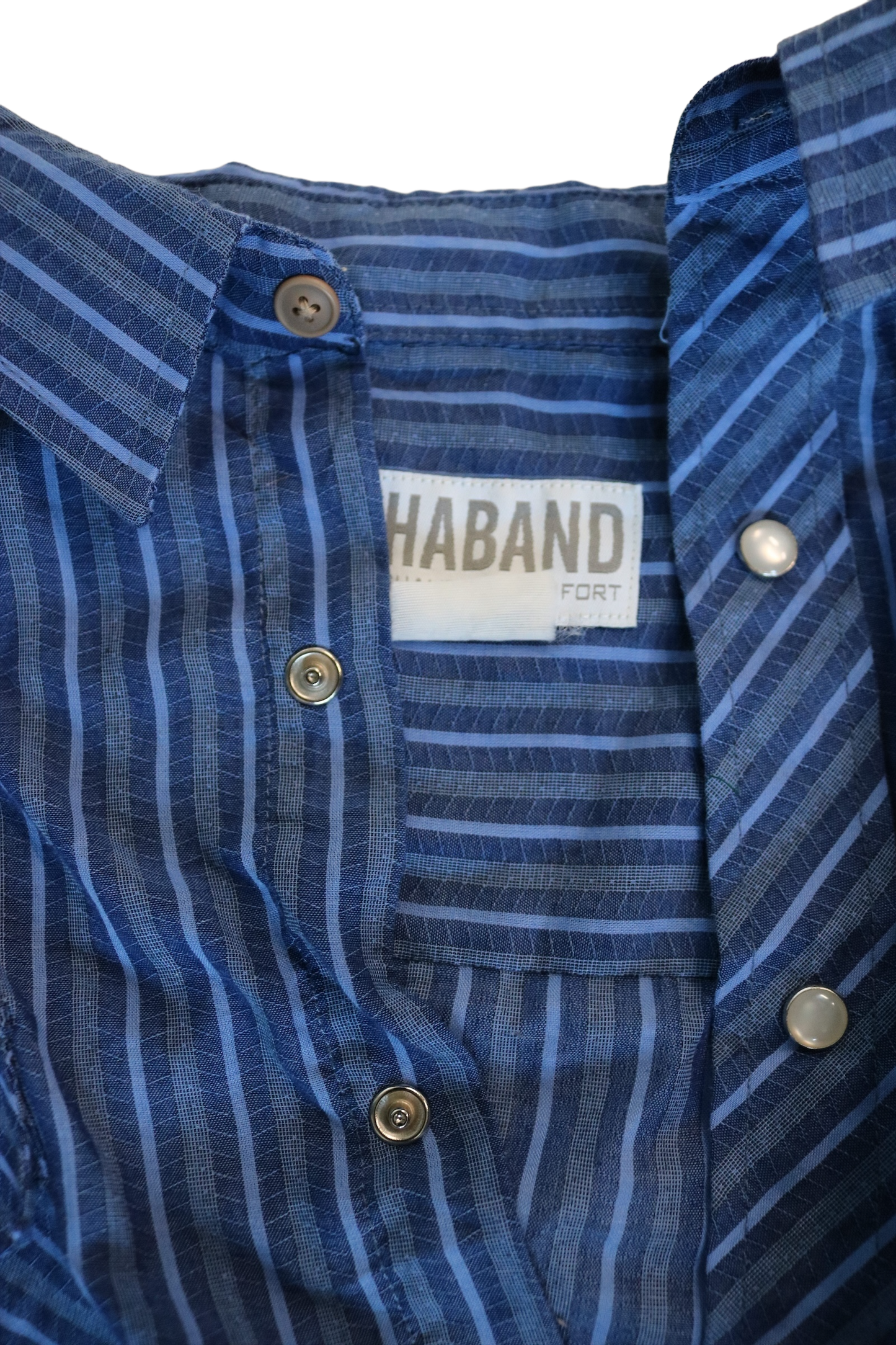 Haband blue striped button up