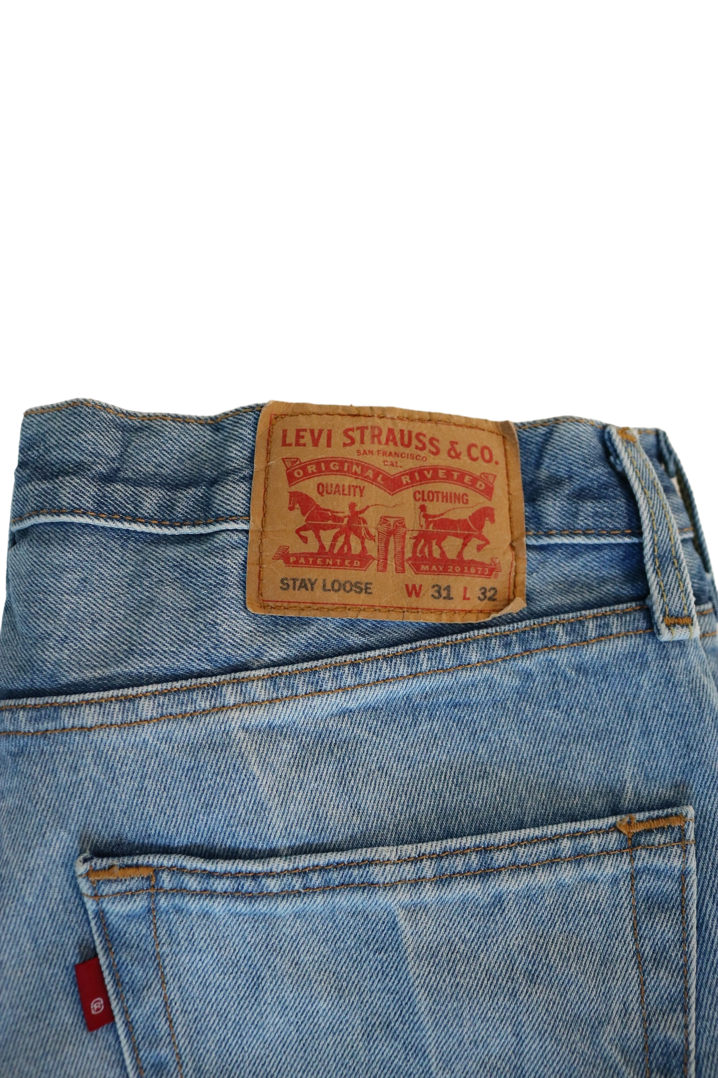 Levi's stay loose blue jeans